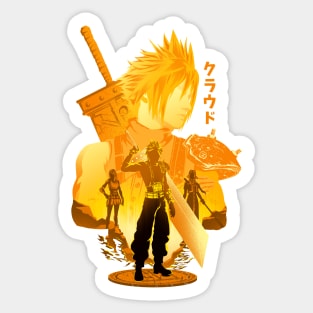 Mercenary Soldier Cloud Sticker